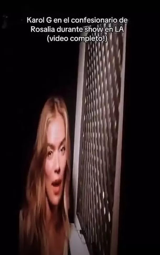 Karol G en el confesionario de Rosalía ¿Se refirió a Feid? / Captura / X: @updaterosalia