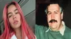 Karol G dio detalles del vínculo que existe entre su familia y el narcotraficante Pablo Escobar