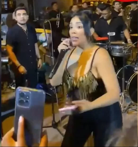 Kate Candela durante su presentación de Barrios Altos/Foto: Instagram