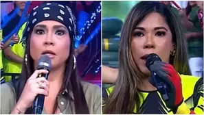 Katia Palma hizo fuerte advertencia a Karen Dejo. Fuente: AméricaTV