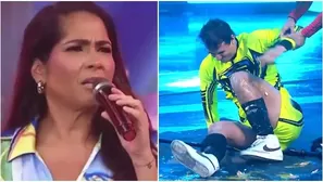 Katia Palma enfureció con Gabriel Meneses por fingir una lesión. Fuente: AméricaTV