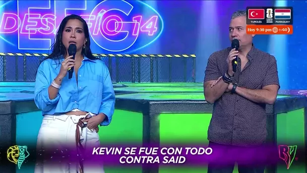 Katia Palma enfureció con Kevin Díaz por “golpe bajo” contra Said Palao / AméricaTV Katia Palma enfureció con Kevin Díaz por “golpe bajo” contra Said Palao / AméricaTV