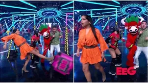 Katia Palma enfureció por triunfo de Onelia y pateó dado de los combatientes / AméricaTV