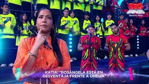 Katia Palma enfureció por triunfo de Onelia y pateó dado de los combatientes / AméricaTV