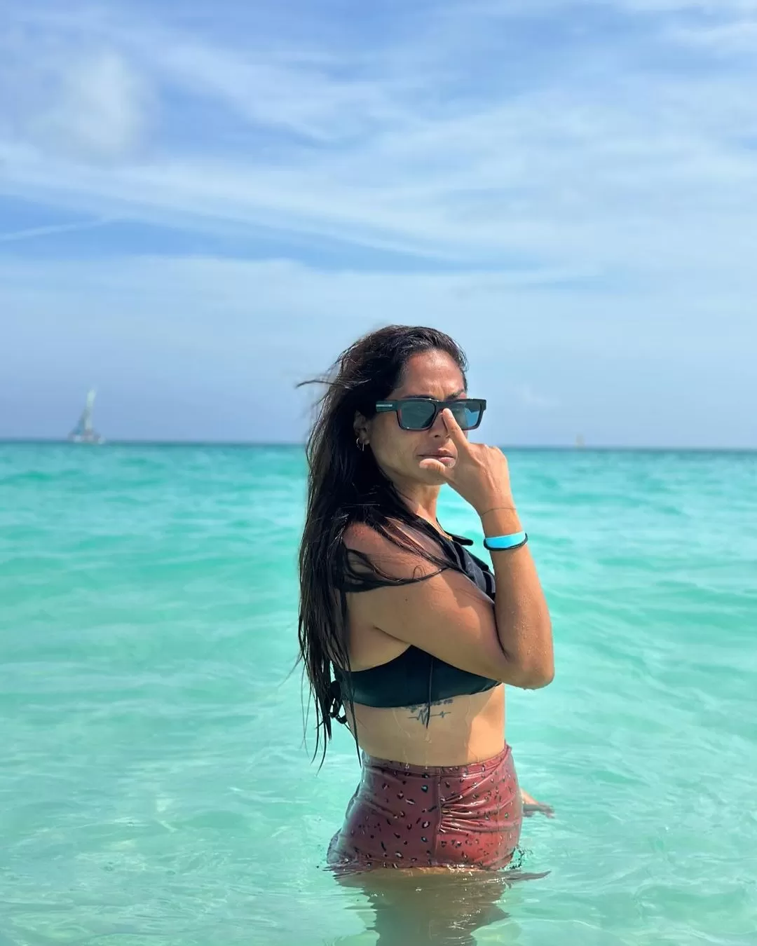 Katia Palma impactó con su figura en sexy bikini. fuente: Instagram