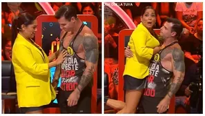 Katia Palma quedó enamorada de participante y coqueteó entre sus brazos. Fuente: AméricaTV