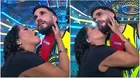 Katia Palma robó beso a Gino Assereto tras vencer a Pancho