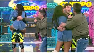 Katia Palma se emocionó con el ingreso de Stefano Meier. Fuente: AméricaTV