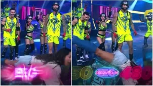 Katia Palma sufrió bochornosa caída  y se va de cara tras celebrar victoria / AméricaTV