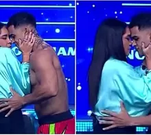 Katia Palma y Leandro estuvieron a punto de besarse durante baile sensual / AméricaTV