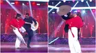 Katia Palma y Raúl Carpena impactaron con coqueta marinera