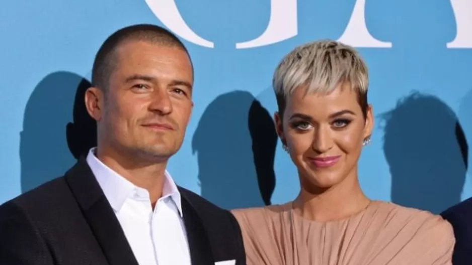 Katy Perry y Orlando Bloom anunciaron así su compromiso . Foto: AFP