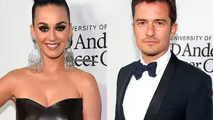 Katy Perry y Orlando Bloom. Foto: E! News