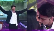 Kevin celebró eufórico tras apasionado beso con Onelia