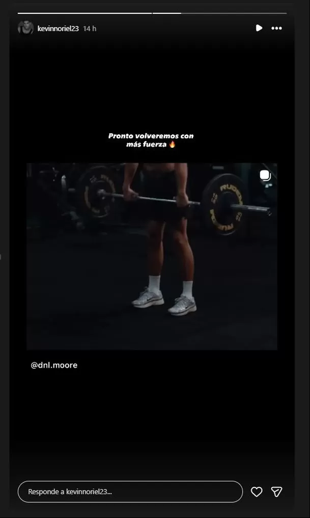 Horas después de sufrir una aparatosa caída en Esto es Guerra, Kevin Díaz publicó un video de entrenamiento con una elaborada producción audiovisual y aseguró que volverá "con más fuerza" Video: Instagram @kevinnoriel23 Horas después de sufrir una aparatosa caída en Esto es Guerra, Kevin Díaz publicó un video de entrenamiento con una elaborada producción audiovisual y aseguró que volverá "con más fuerza" Video: Instagram @kevinnoriel23
