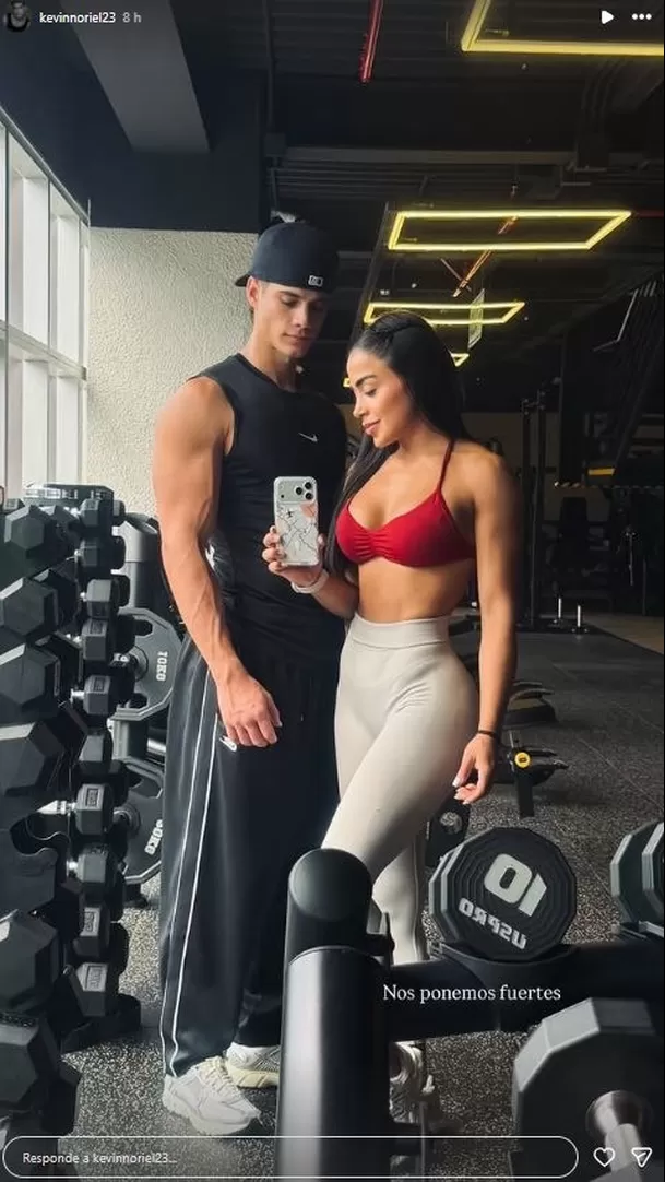 Kevin Díaz entrenando junto a Onelia Molina en el gimnasio / IG: kevinnoriel23 Kevin Díaz entrenando junto a Onelia Molina en el gimnasio / IG: kevinnoriel23