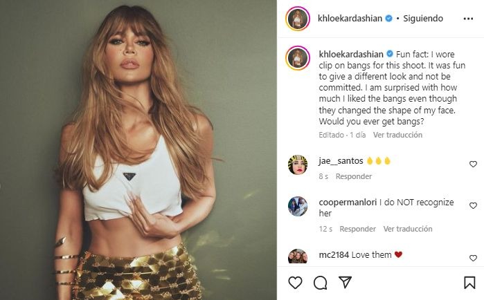 Khloe Kardashian y su fuerte respuesta a quienes aseguran que su rostro ha sufrido cambios