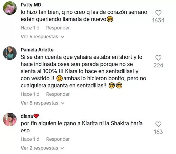 Usuarios comparan bailes de Yahaira Plasencia y Kiara Lozano / TikTok