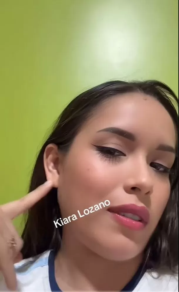 Kiara Lozano sorprendió al revelar que se hizo retoquito en las orejas. Fuente: TikTok