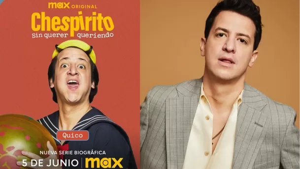 El actor Juan Lecanda interpreta a Kiko en la bioserie de Chespirito / HBO Max / Instagram