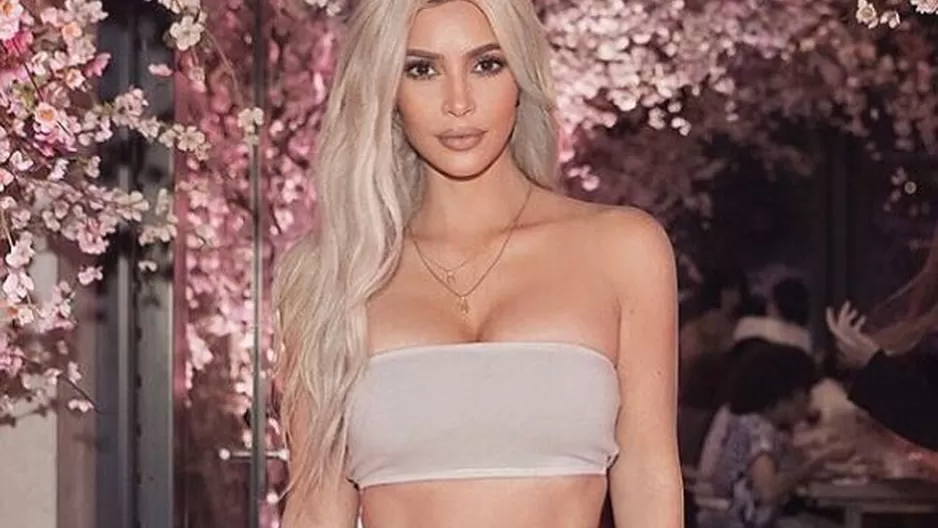 La socialité Kim Kardashian desafía a Instagram con esta exuberante foto 