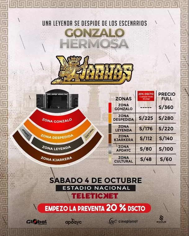 Precios de entradas para ver a Los Kjarkas en el Estadio Nacional el 4 de octubre / Instagram Precios de entradas para ver a Los Kjarkas en el Estadio Nacional el 4 de octubre / Instagram
