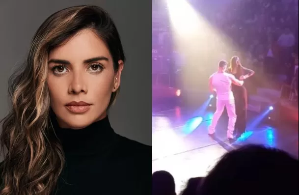 Korina Rivadeneira sufrió tocamiento indebido de bailarín en pleno show / Instagram