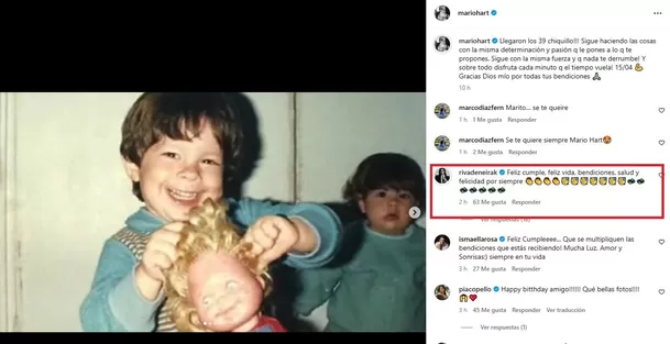 Korina Rivadeneira le deja mensaje a Mario Hart por su cumpleaños / Instagram Korina Rivadeneira le deja mensaje a Mario Hart por su cumpleaños / Instagram