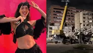 Korina Rivadeneira queda en shock al ver su colegio destruido