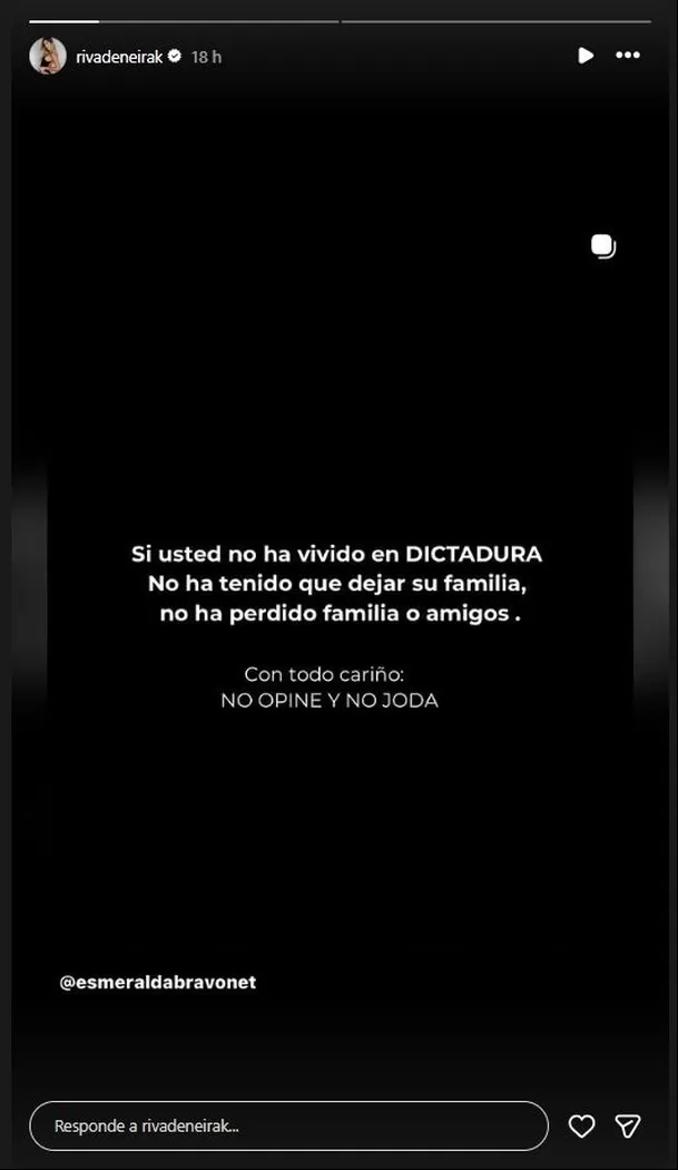 Korina Rivadeneira no ha dejado de pronunciarse tras la captura de Maduro y la intervención de EE.UU. en Venezuela. Foto: Instagram Korina Rivadeneira no ha dejado de pronunciarse tras la captura de Maduro y la intervención de EE.UU. en Venezuela. Foto: Instagram