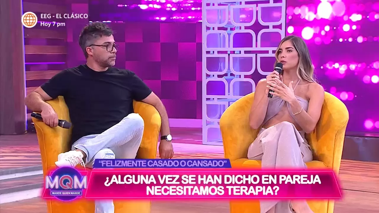 Renzo Schuller y Korina Rivadeneira en 'Mande Quien Mande' 