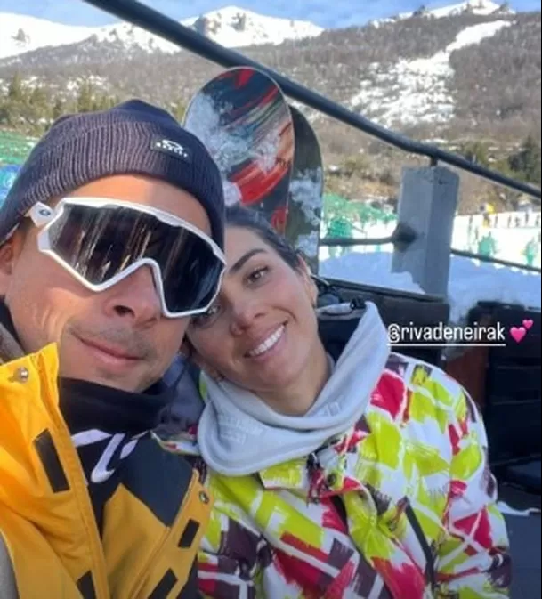 Mario y Korina se encuentran en Bariloche | Captura: Instagram