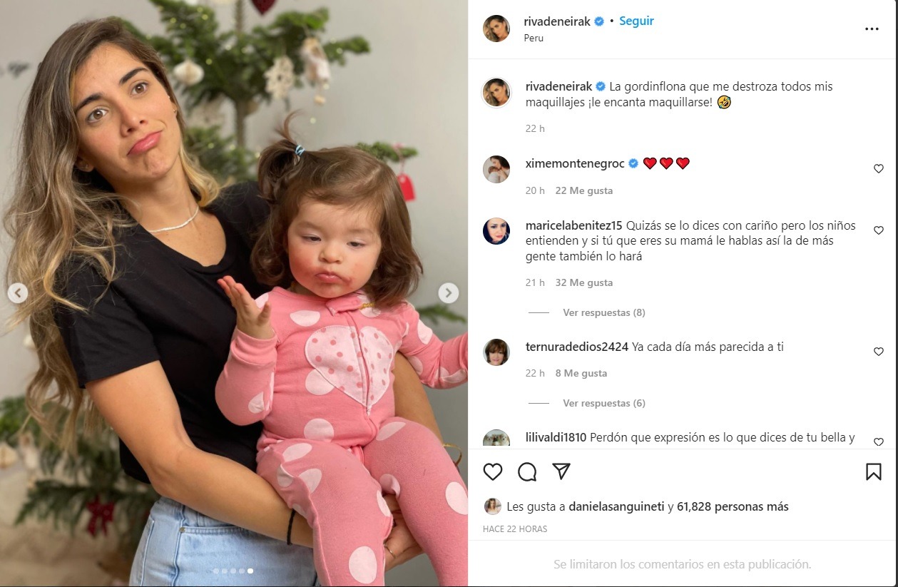 Korina Rivadeneira y la nueva travesura de su hija Lara