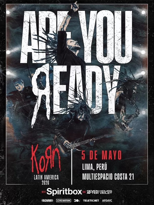 Korn anuncia su regreso a Lima / Instagram