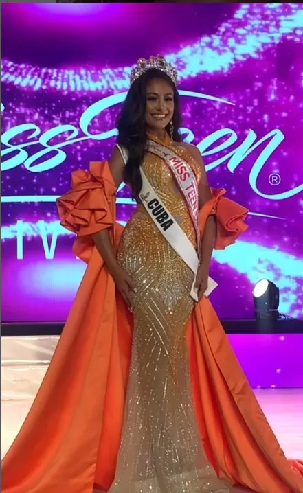 La representante de Cuba, Lynette Arce-Garcia, fue coronada como Miss Teen Universe 2023/Foto: Instagram