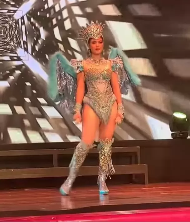 Traje típico que lució Kyara Villanella en el Miss Teen Universe 2023/Foto: Instagram