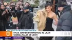 Kylie Jenner desató polémica por lucir un vestido con una cabeza de león en el hombro 