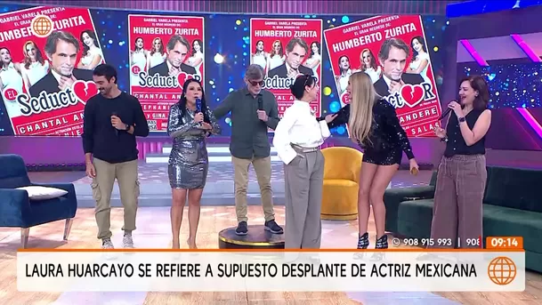 El preciso momento del desplante de Stephanie Salas a Laura Huarcayo / Captura El preciso momento del desplante de Stephanie Salas a Laura Huarcayo / Captura