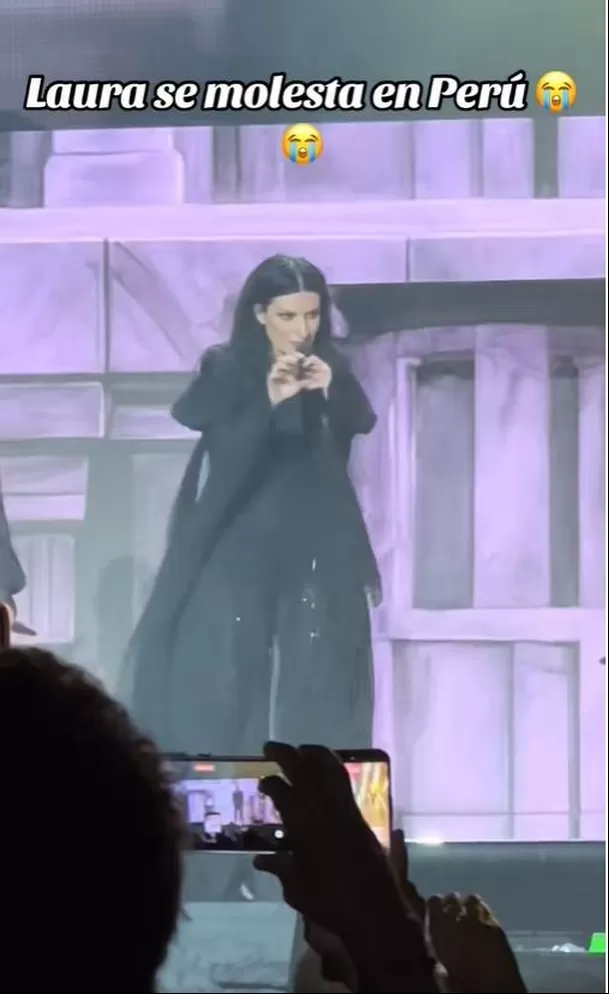 Laura Pausini detuvo concierto en Lima y encara a fans por no saber sus canciones / TikTok/el_brayan241