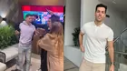 ¡Le embarraron la cara! Patricio Parodi fue sorprendido por sus amigos horas antes de su cumpleaños