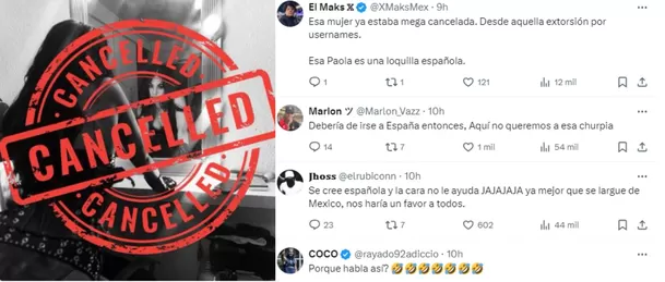 Usuarios piden 'cancelar' a Danna Paola Usuarios piden 'cancelar' a Danna Paola