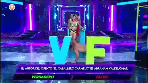 Leandro Cabello protagonizó divertida caída durante la competencia/ América TV
