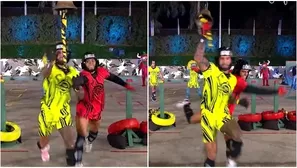 Leandro salió “volando” tras impactante choque con Jota Benz. Fuente: AméricaTV