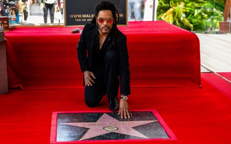 Lenny con su estrella de la fama | Imagen: Instagram