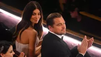 DiCaprio y Morrone en los premios Óscars  del año 2020. 