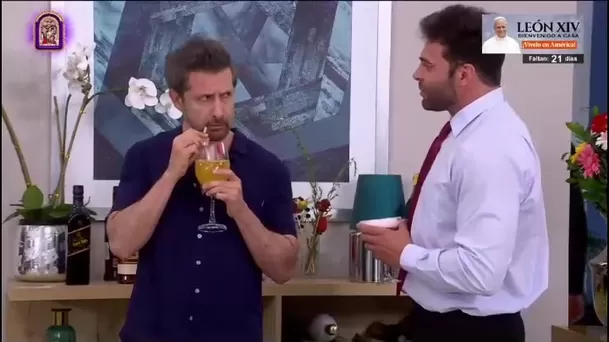 Leonardo intentó negar que conocía al stripper cuando este recordó detalles de su pasado /América TV Leonardo intentó negar que conocía al stripper cuando este recordó detalles de su pasado /América TV
