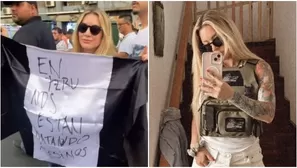 Leslie Shaw asiste a ‘Marcha por la paz’ con chaleco antibalas. Fuente: Instagram