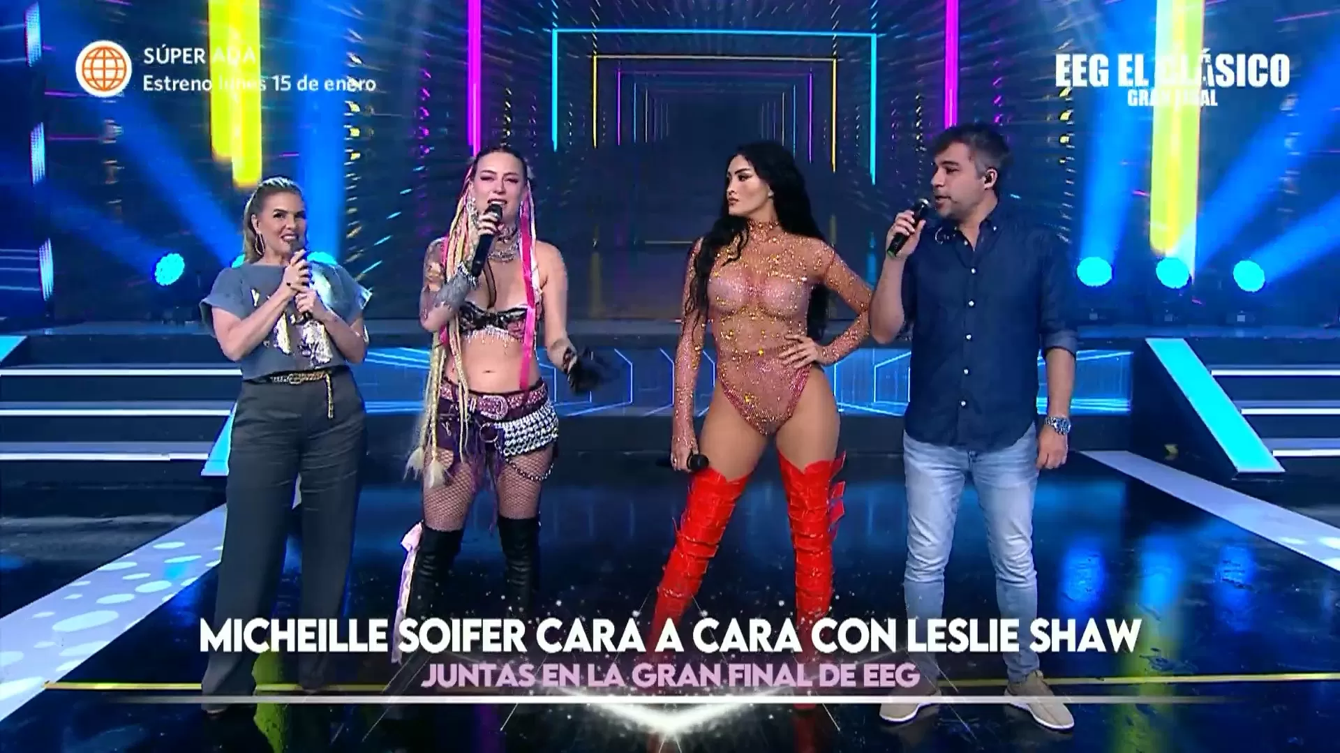 Leslie Shaw enfrentó a Michelle Soifer en EEG. Fuente: AméricaTV