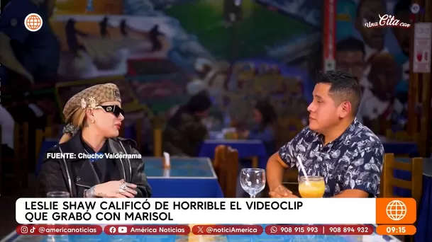 Leslie Shaw calificó de "horrible" su video con Marisol / Captura