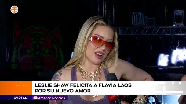 Leslie Shaw felicitó a Flavia Laos por romance con cirujano / América Espectáculos